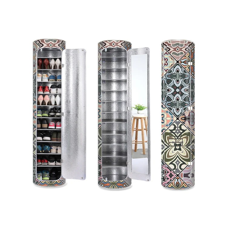 Design Rotate Living Room Customized  Cheapest Latest Modern Organizer Storage Shoe Cabinet