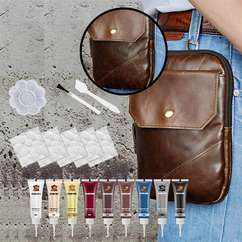 Rayhong leather repair kit sofa chair bag car interior scratches repairing cream belino cuirs repares pour le cuir et le vinyle