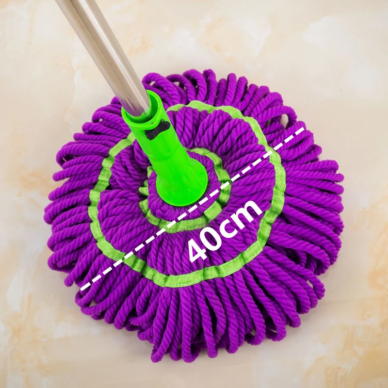 Microfiber Squeeze Water FLAT Mop Dry Wet Retractable Cleaning twist mop
