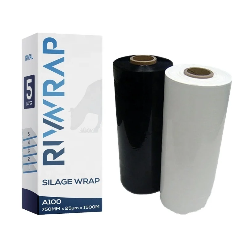 Excellent quality LLDPE Hay Bale Wrap Silage Film silage wrapping plastic film
