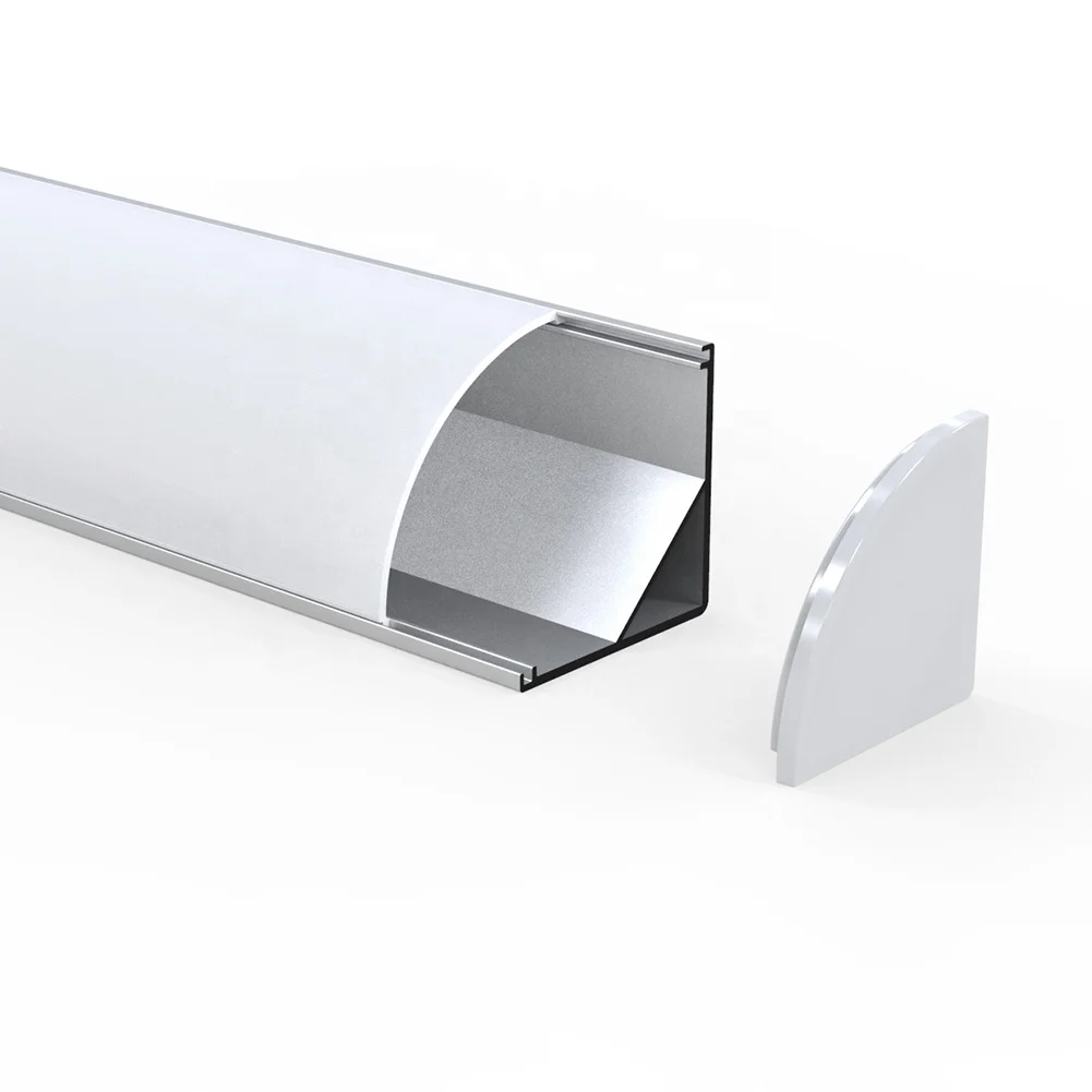 
LED Angle Corner Aluminum Extruded Profile Strip Lights Aluminum Extruded Profile 16Mm U LED Profile Light Heatsink 