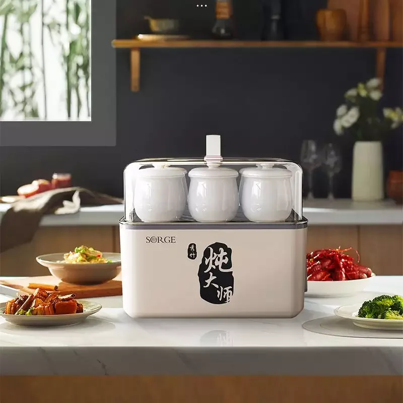 Sorge 800W Commercial 2-in-1 Multi-functional Electric Slow Cooker with Auto Timer