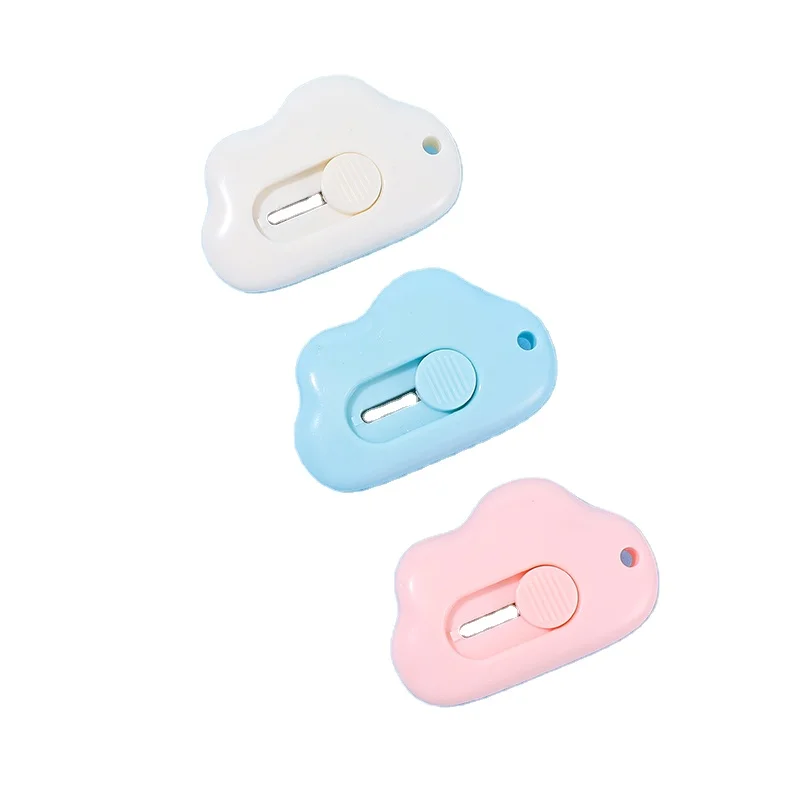 Oule Factory Outlet Cutter Knife  Cloud Box Cutter Safety Office Cutting Supplies