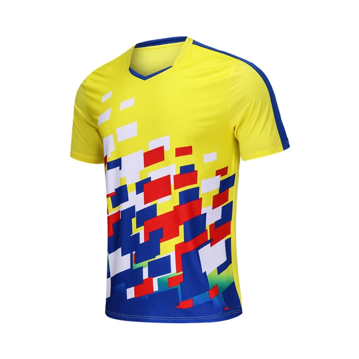 Спортивные футболки из полиэстера с принтом на заказ, быстросохнущая форма, сублимационная Команда Унисекс, Джерси для бадминтона