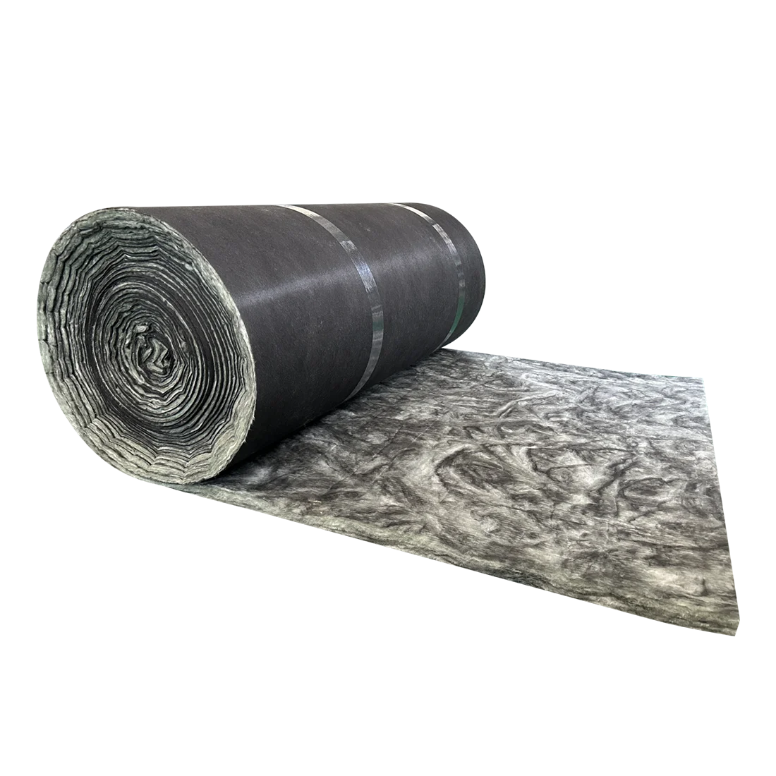 Free Sample ASTM Standard Black Fiberglass Wool HVAC Thermal Insulation 32kg/m3 25mm Black Tissue Facing Glass Wool Blanket