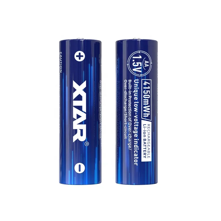 XTAR новые тенденции 1 5 В 4150mWh 2500 мАч 4 шт. перезаряжаемая ячейка 1200 время жизни AA литиевая батарея