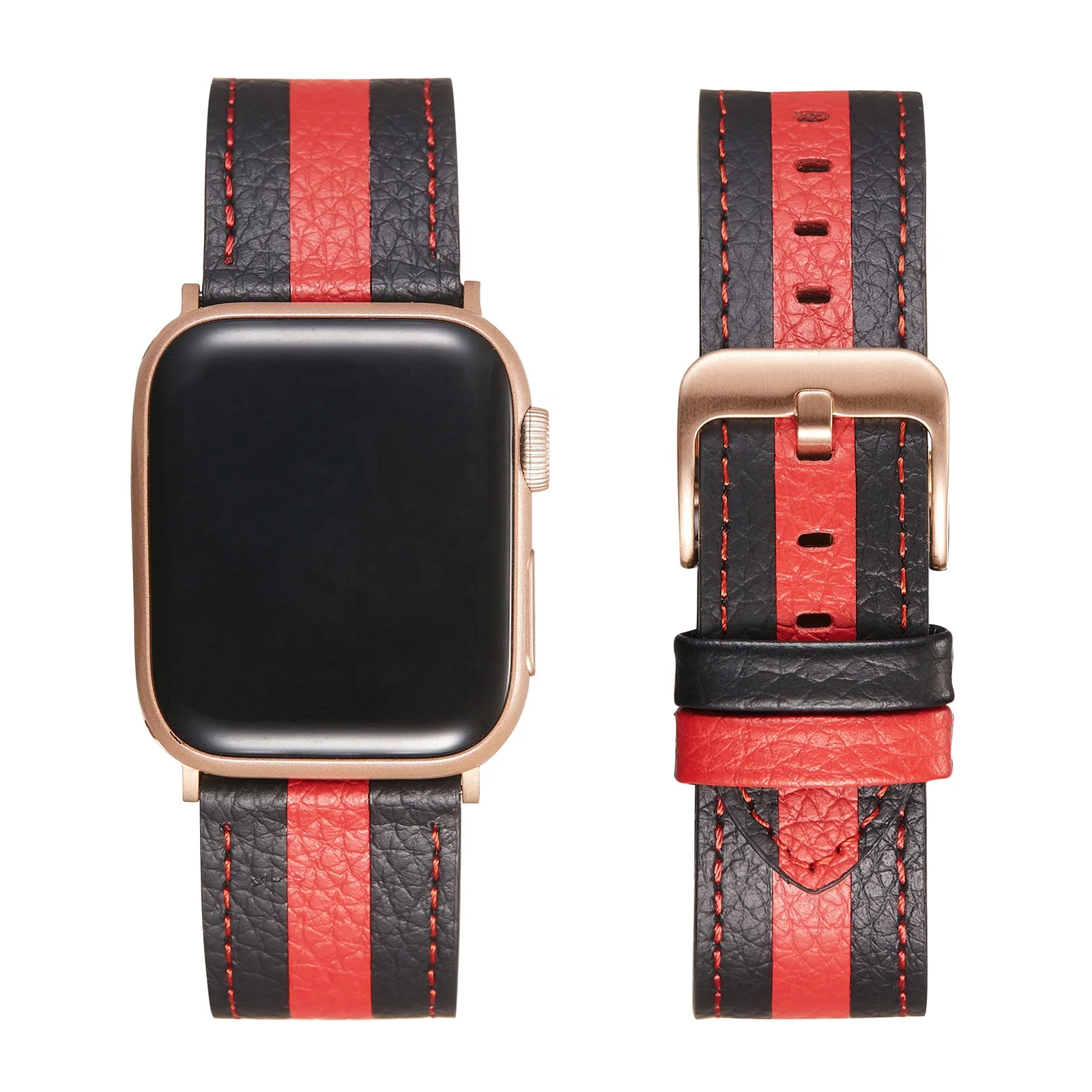 Replacement Genuine Leather Watch Bands For Apple Series 6 5 4 3 For iWatch Leather Watch Strap 38MM 40MM 4MM 44MM