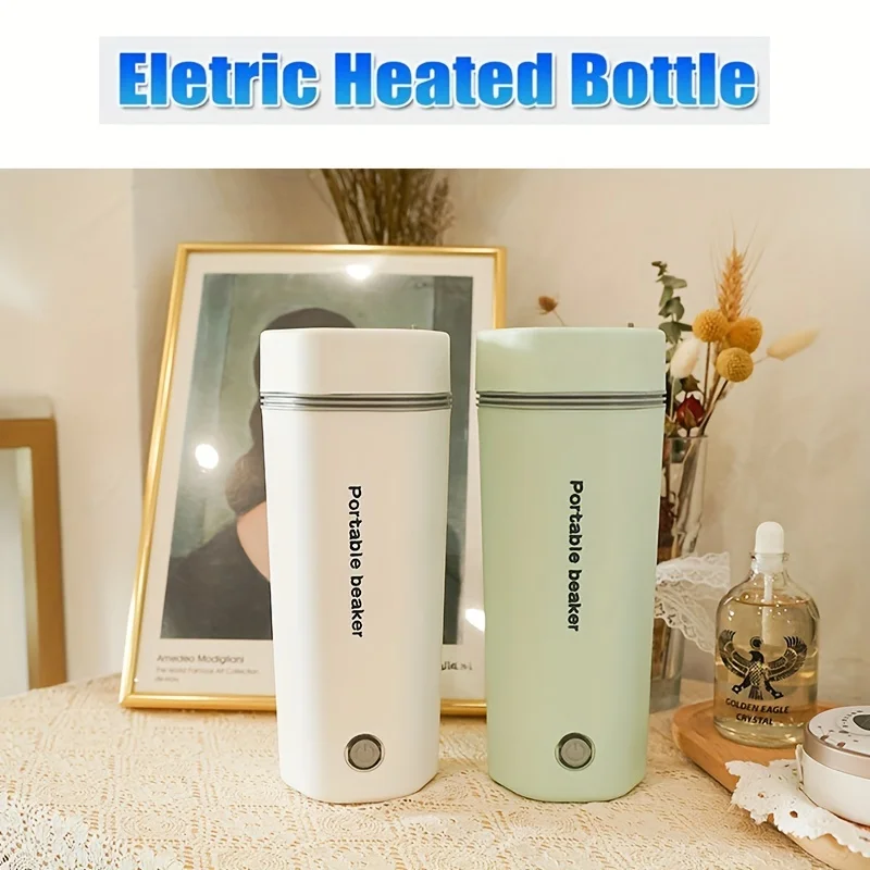 5 min Fast Boiled Water 400ml EU Mini Portable Electric Camping Kettle UL 110V Travel Stainless Steel Vacuum Flasks Car Kettle