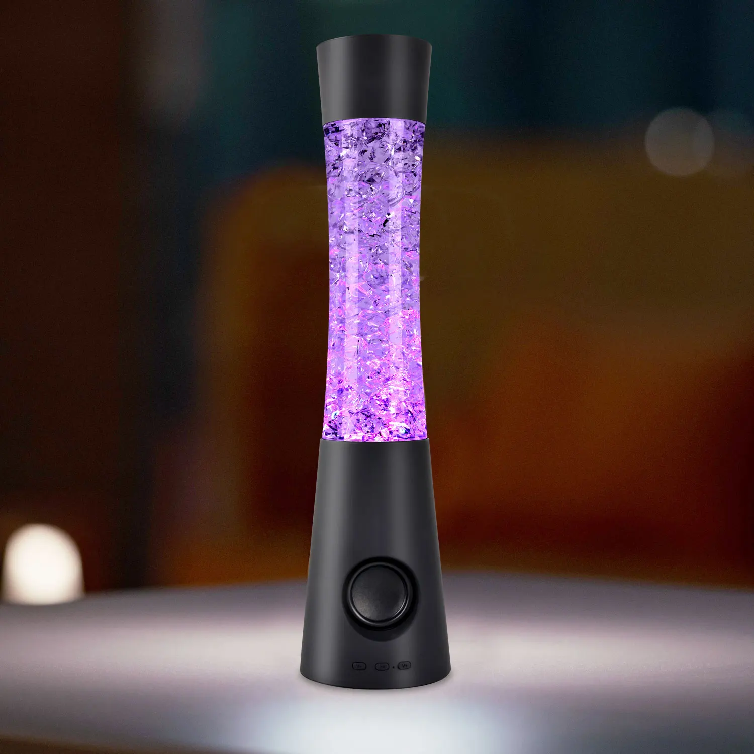 Aesthetic Lighting Color-Changing Liquid Motion Night Light ice Spark Night Light With Bluetooth Speaker