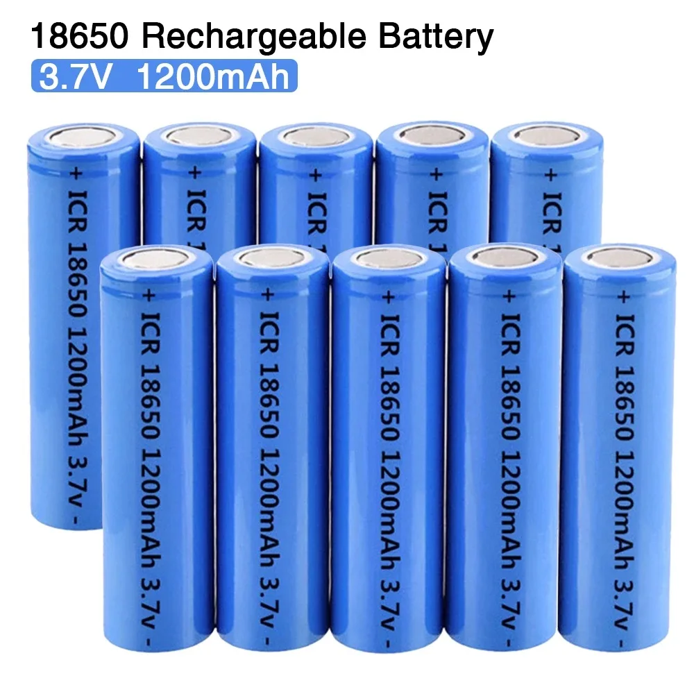18650  1200mah 3.7V Rechargeable lithium-ion batteries