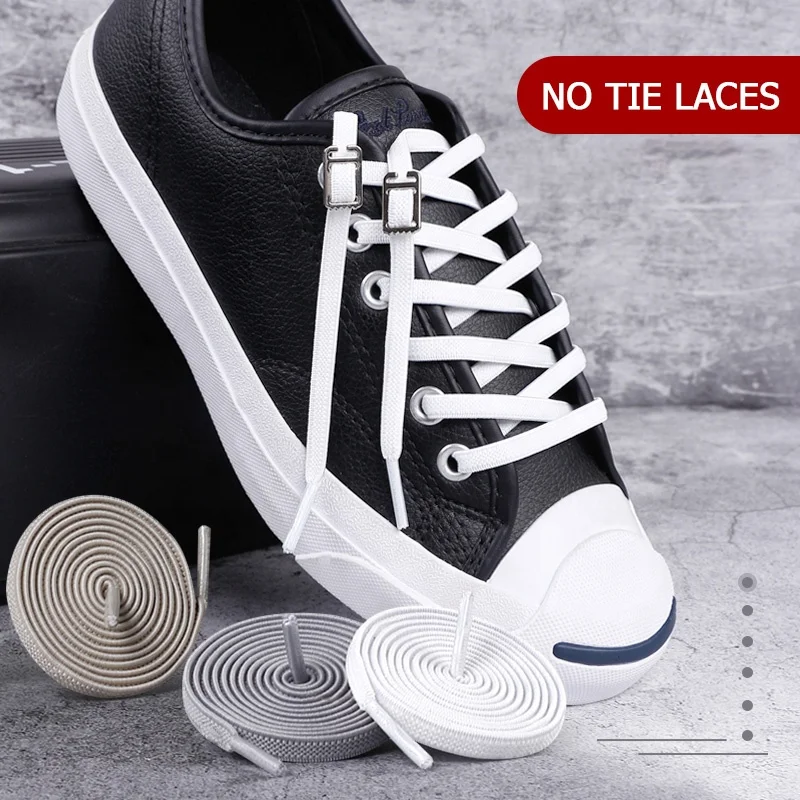 Elastic No Tie Shoelaces Shoe Laces For Kids and Adult Sneakers Shoelace Quick Lazy Metal Lock Strings
