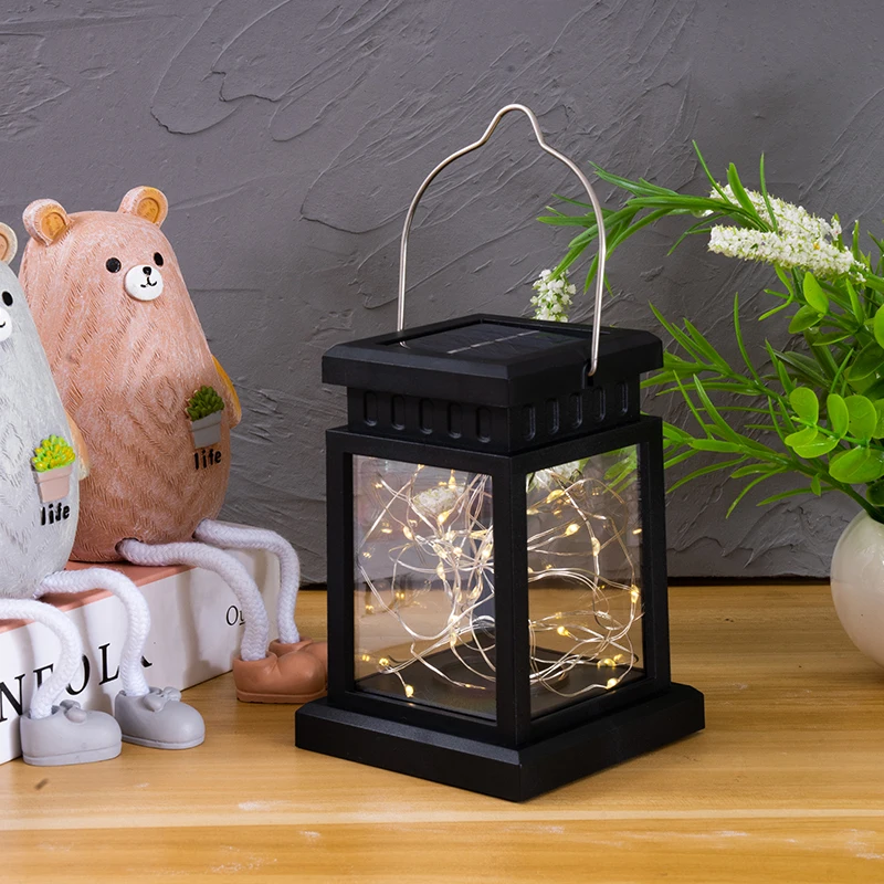 European Palace Lantern Solar Outdoor Cemetery Solar Garden Light LED Solar Lantern Courtyard Light Outdoor Hanging Solar