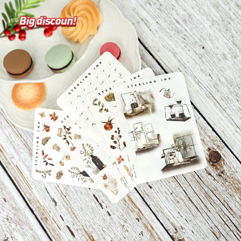 Self Adhesive Vinyl Paper Labels Printing Custom Cartoon Kiss Cut Sticker Sheet