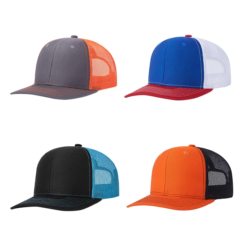 Хит продаж брендовые модные кепки gorras с логотипом на заказ 6 панелями сетчатые бейсболки для дальнобойщика спортивные