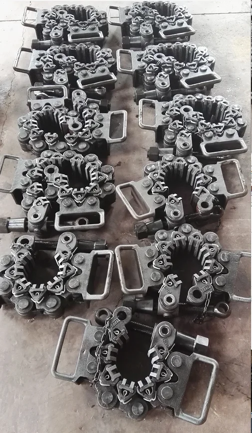 WA type handling flush joint pipe and drill collar safety clamp