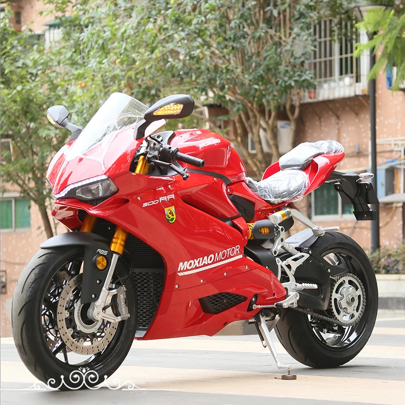 Drictly sale MOXIAO 500RR with 500CC Water-cooled Dual-cylinder Dual-camshaft Racing Motorcycle with EFI ABS heavy motorcycle