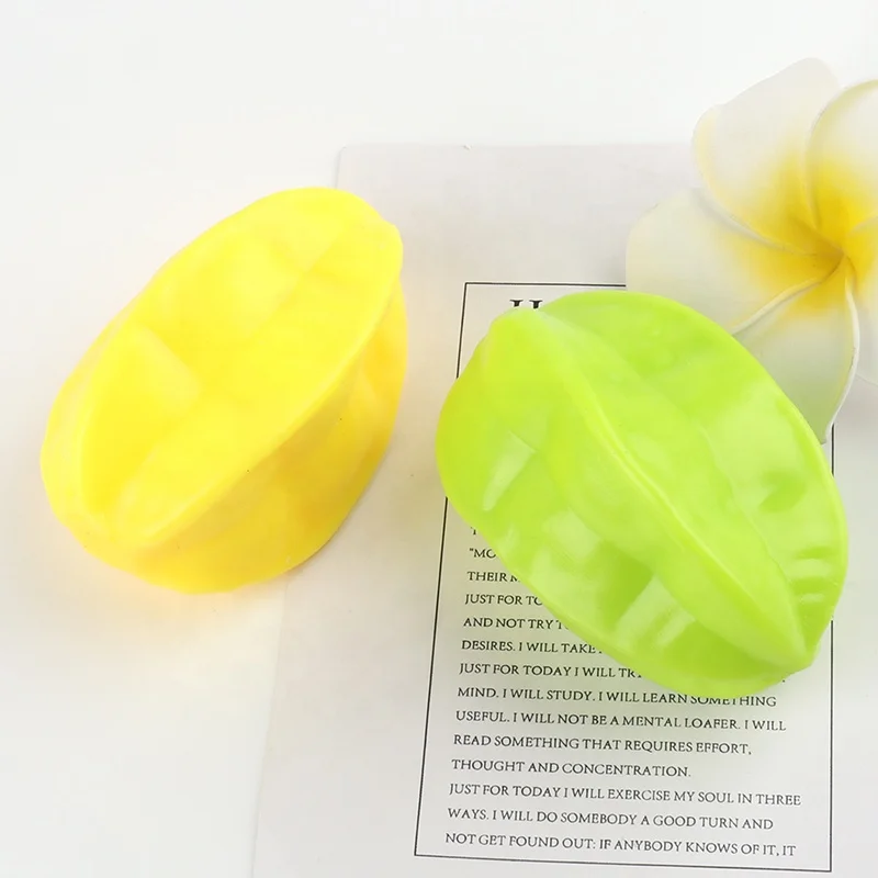 Оптовая Продажа Kawaii Squishies Jumbo карамбола приколы розыгрыши игрушки сжимаемые антистрессовые фрукты фиджет сенсорная игрушка