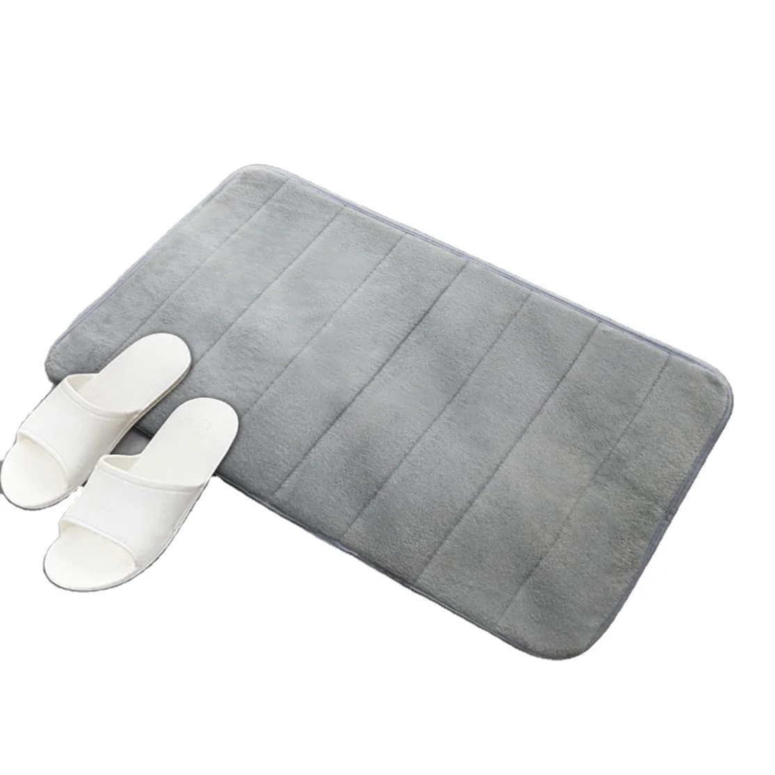 Hot Sale Coral Fleece Memory Foam Carpet Water Absorption Bathroom Mat Kitchen Floor Mat Non Slip Rugs