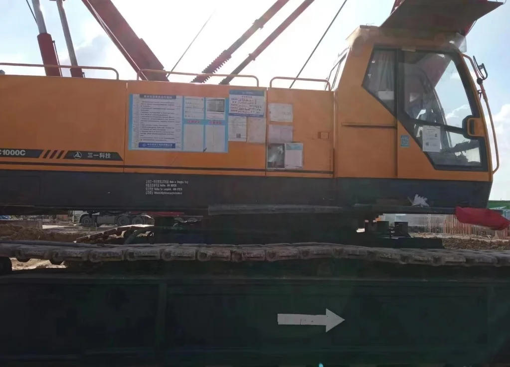 100ton Sany Used crawler crane SCC1000C used Sany crawler crane 100TON for sale