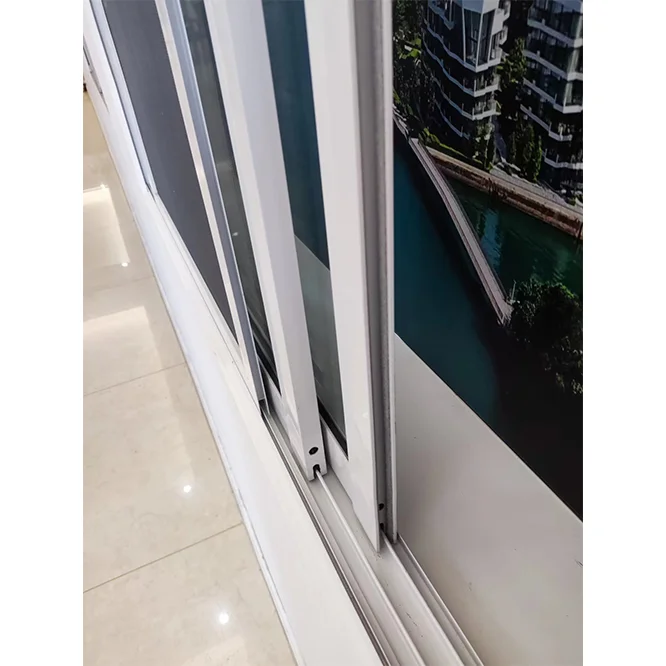 PVC Plastic Graphic Design Smooth Horizontal Modern Bubble Wrap Easy Fiberglass UPVC Sliding Window 3 Years Screen