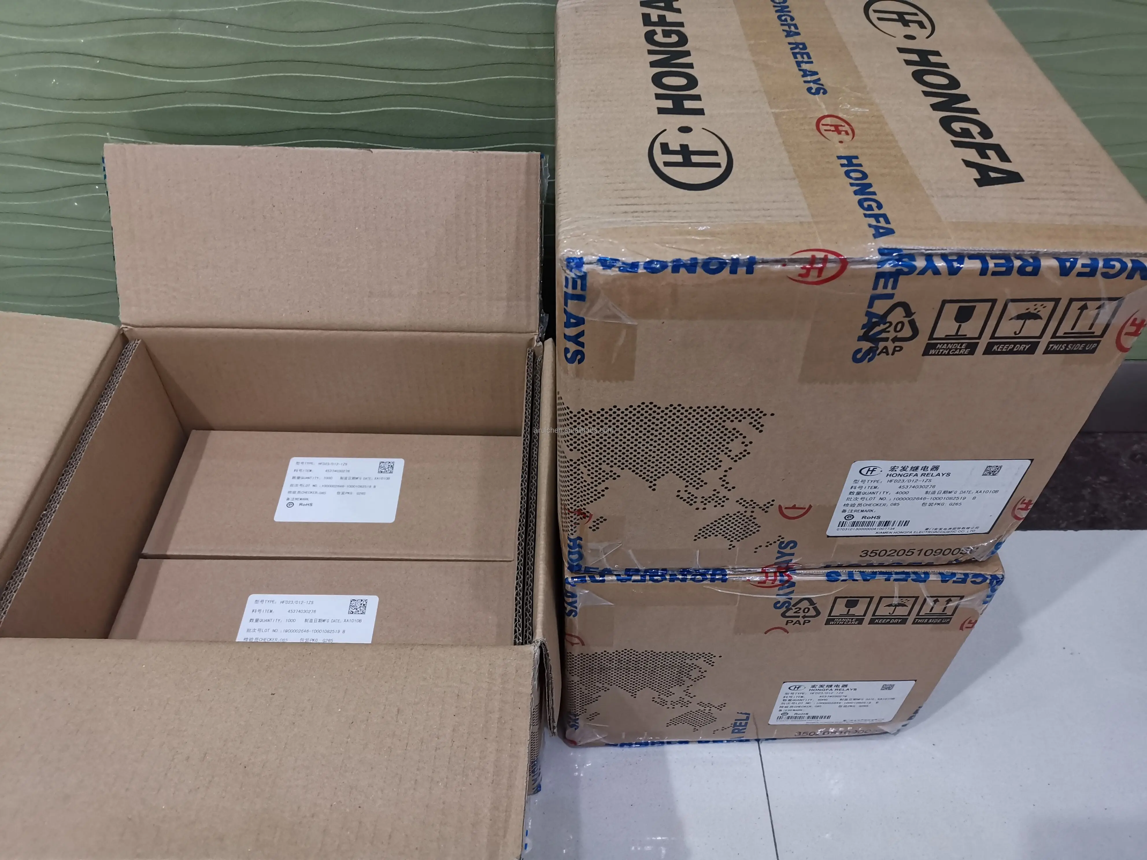 Xiamen Hongfa Relay 2A SPDT 12VDC HFD23 Subminiature PCB Highly Sensitive HFD23-012 HFD23-012-1ZS Signal Relay