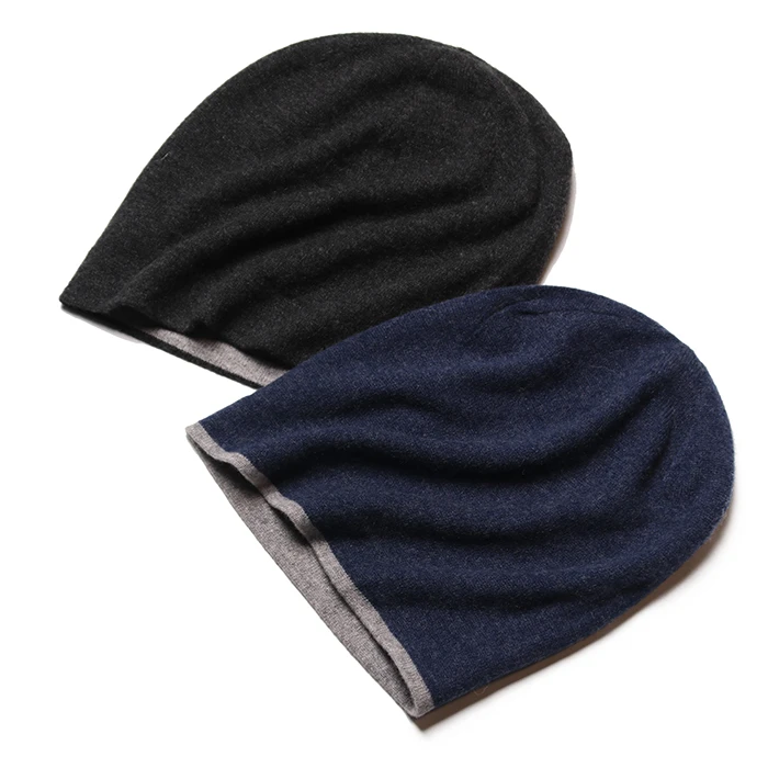 Лидер продаж, однотонная кашемировая вязаная шапка, зимняя облегающая шапка для женщин и мужчин
