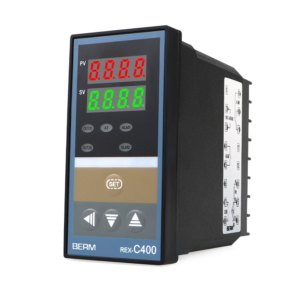 BERM REX-C400 Intelligent PID Thermostat 220V K Type/J Type/PT100 Input Temperature Controller