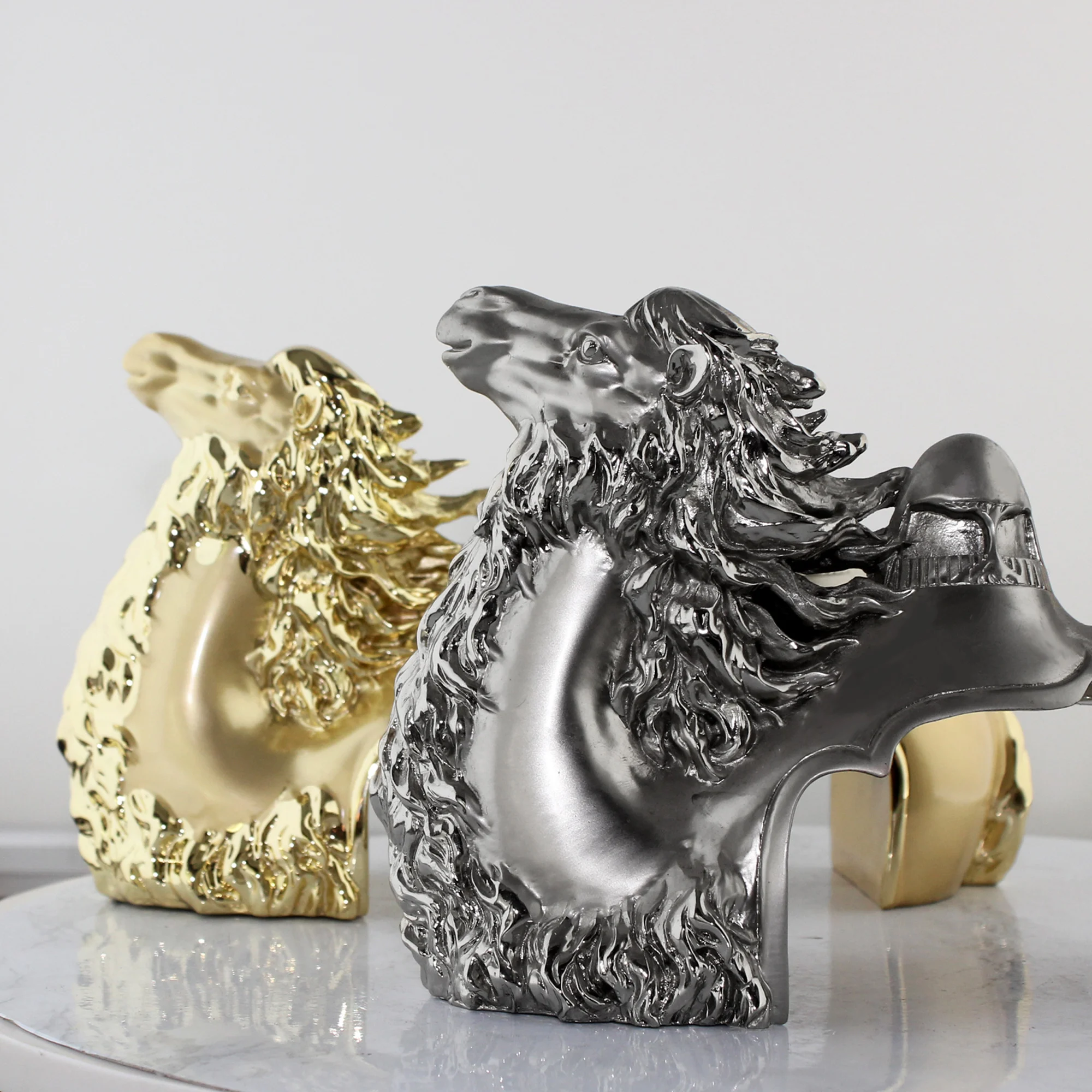 Gold animal statue sculpture custom camel statues home decor sculpture