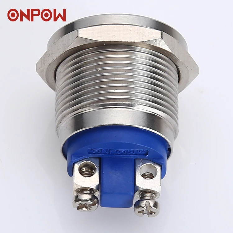 ONPOW 19mm spst push button Switch (GQ19H-10/S) CE, RoHS