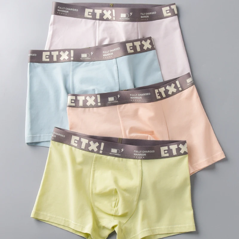 130-180cm young teen boys your own brand shorts bamboo viscose underwear designer boxers for men