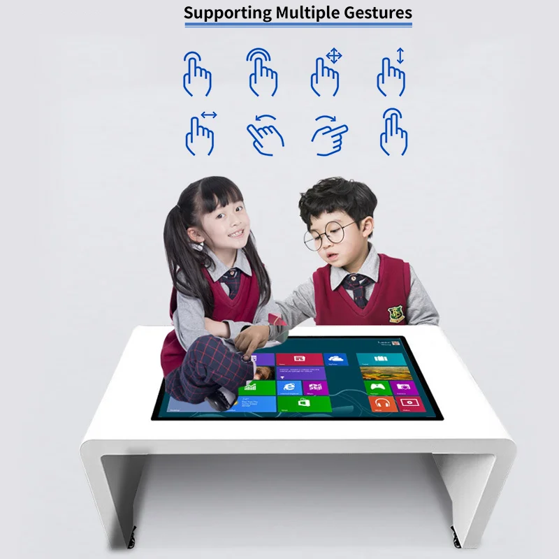 Hotel Restaurant Android Lcd Info Show Display Smart Interactive Kiosk Multi Coffee Game Touch Screen Table LCD Digital Signage