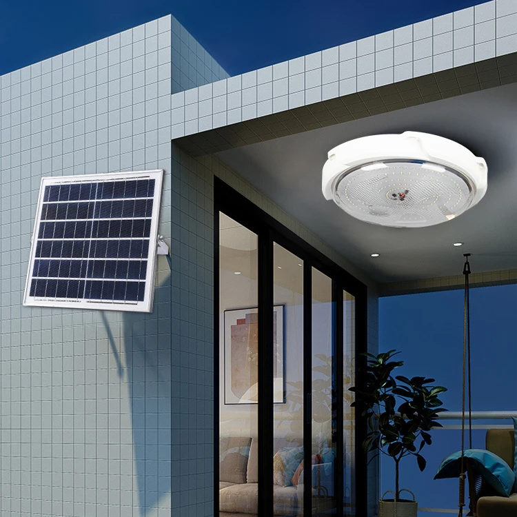 HUAPAI High Efficiency Home Indoor Solar Power Battery Spot Lamp 40w 60w 100w 200w 300w Solar Ceiling Light