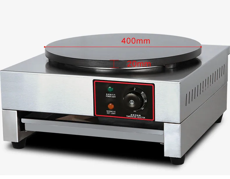 Commercial Restaurant Crepe Pancake Making Machine Single plate Crepe Makers