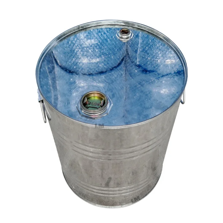 Galvanized 50L Steel Barrel Drum Tight Head Oil Pail Recyclable 13 Gallon Bucket For Chemical
