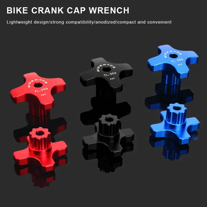RIDERACE Crank Installation Tool Aluminum Alloy XT XTR UT Bike Integrated Bottom Bracket Tool MTB Crank Arm Cover Screw Wrench