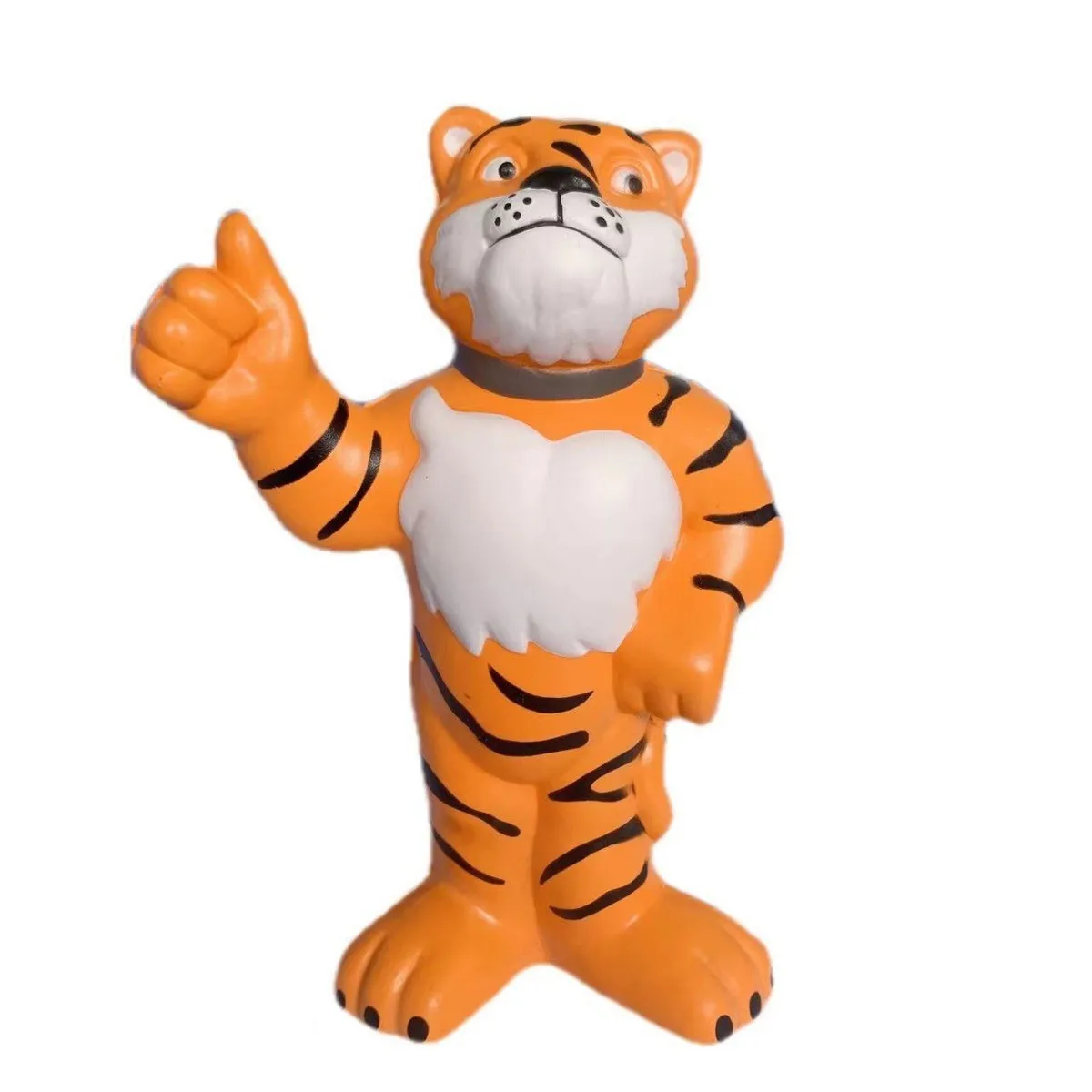 Unisex Tiger PU Stress Ball Eco-Friendly Toy Play Customizable Logo Printed Reliever Promotional Toy