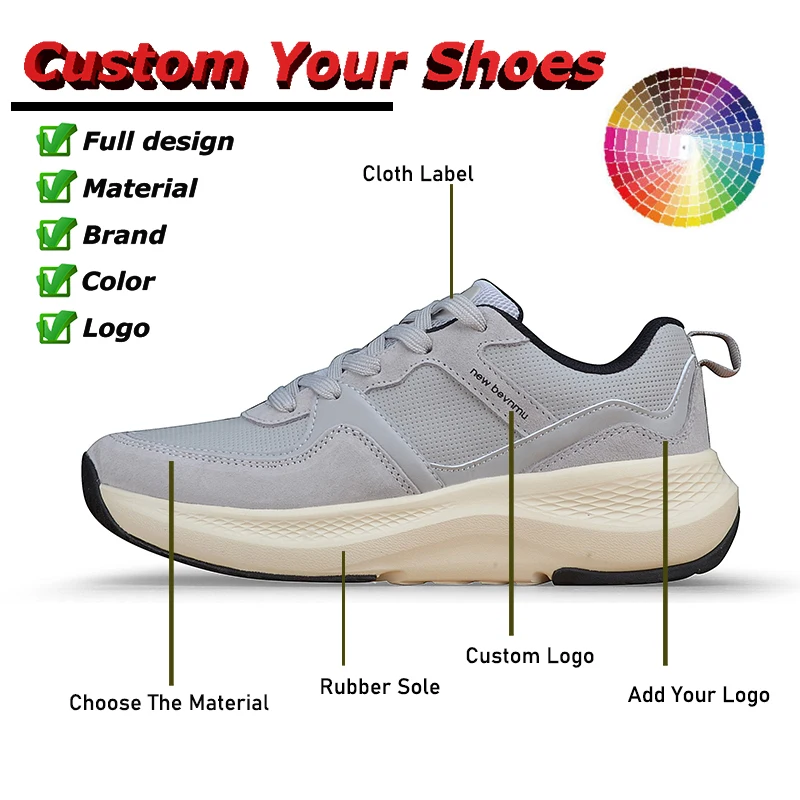 Zapatos De Hombre Deportivo Oem Designer Fashion Sneakers For Women Customized Shoes Men Height Increasing Casual Running Shoes