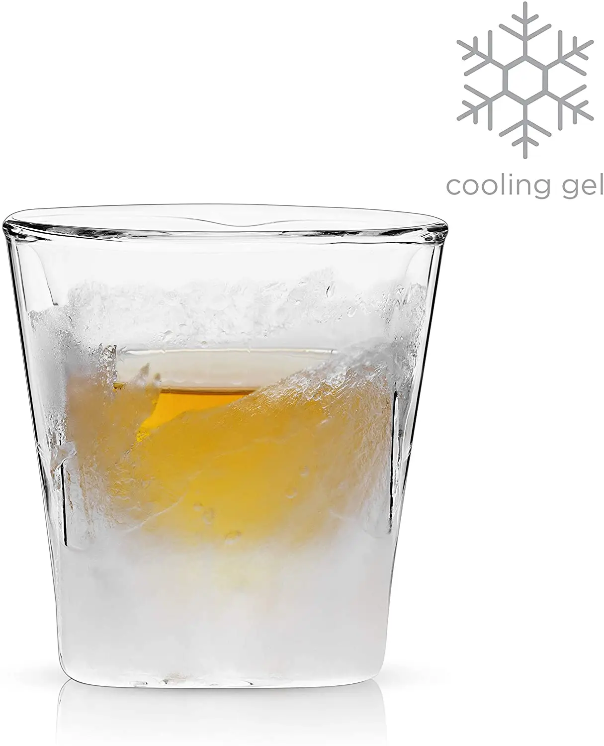 Double Walled Chilling Whiskey Glass Active Cooling Gel Double Walled Beer Double Walled Chilling Shot Glasses