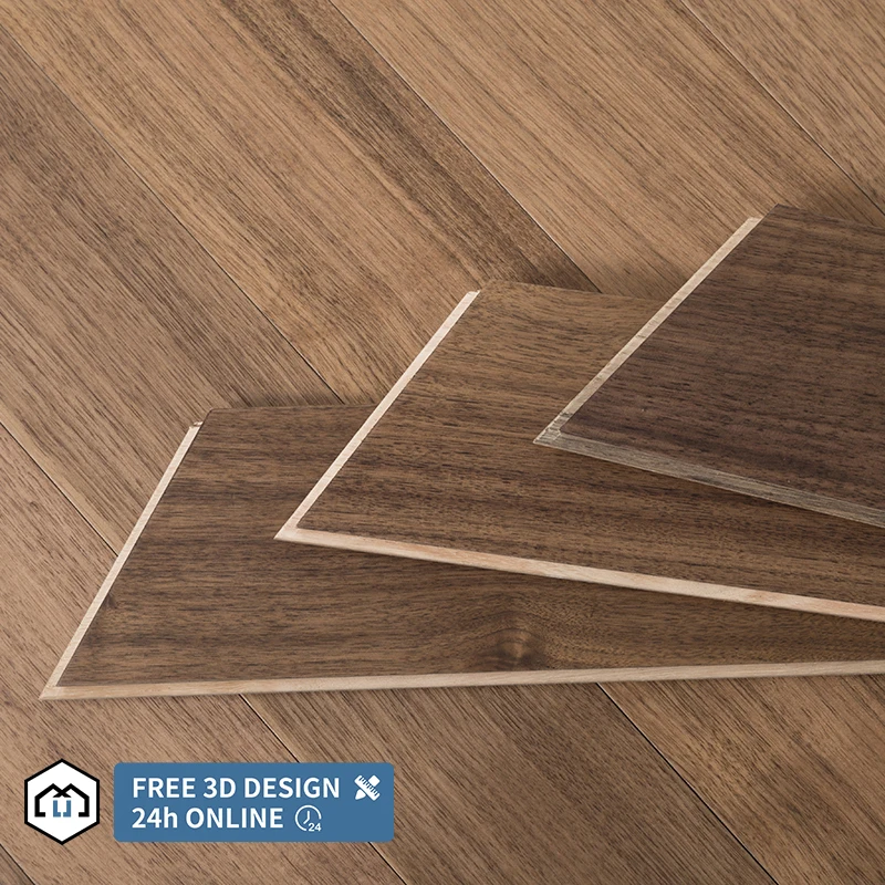 Modern Style TAP & GO Red Oak 3-Layer Wood Floor Multilayer Engineered Hardwood Flooring for Living Room