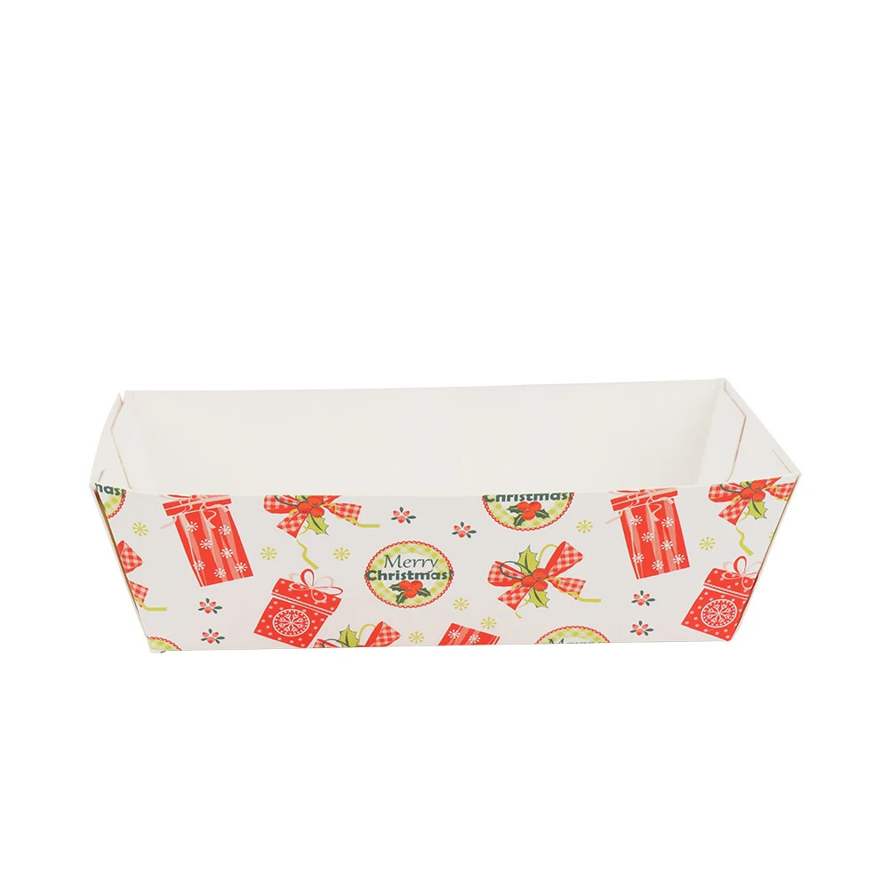 Eco Friendly Disposable Paper Snack French Fries Tray Sushi Takeaway Packaging Paper Boat Boxes Tray