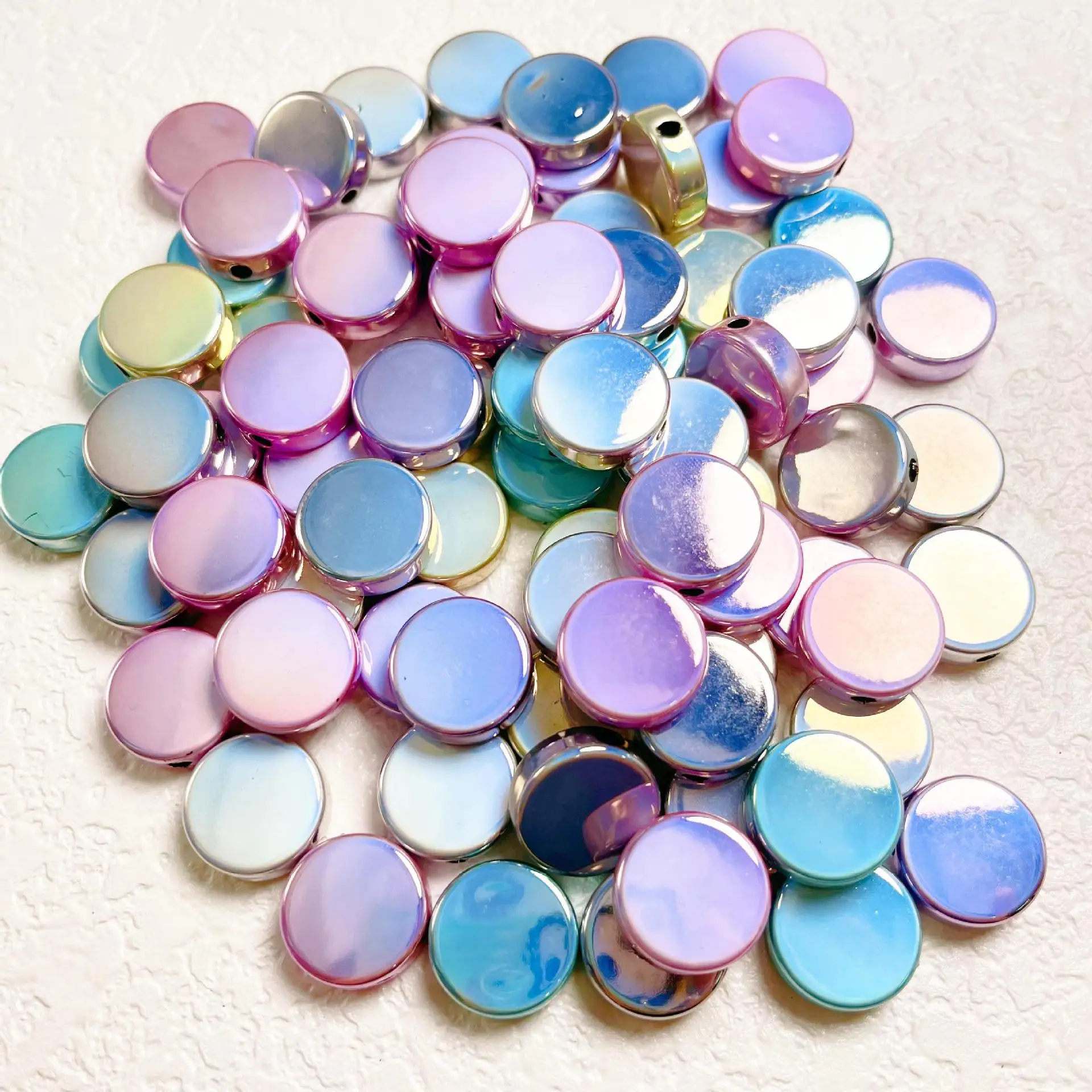 Customized Magic 16mm Bubblegum Wholesale Price Round Beads Acrylic Bezels Resin Cabochons Plastic Beads for Jewelry Making