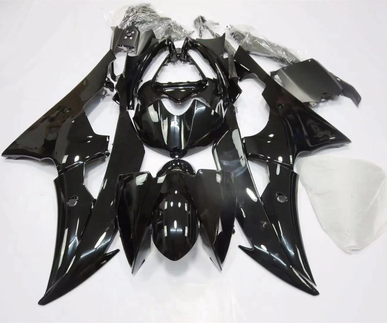 2022 WHSC Motorcycle Accessories For YAMAHA R6 2009 ABS Plastic Bodywork Gloss Black