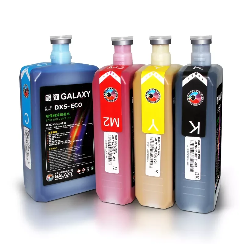 Чернила EcoSolvent оригинальный лучший принтер для Galaxy Jet Tinta экологически чистые чернила Dx5 ecosolvent Широкоформатного Принтера DX 5