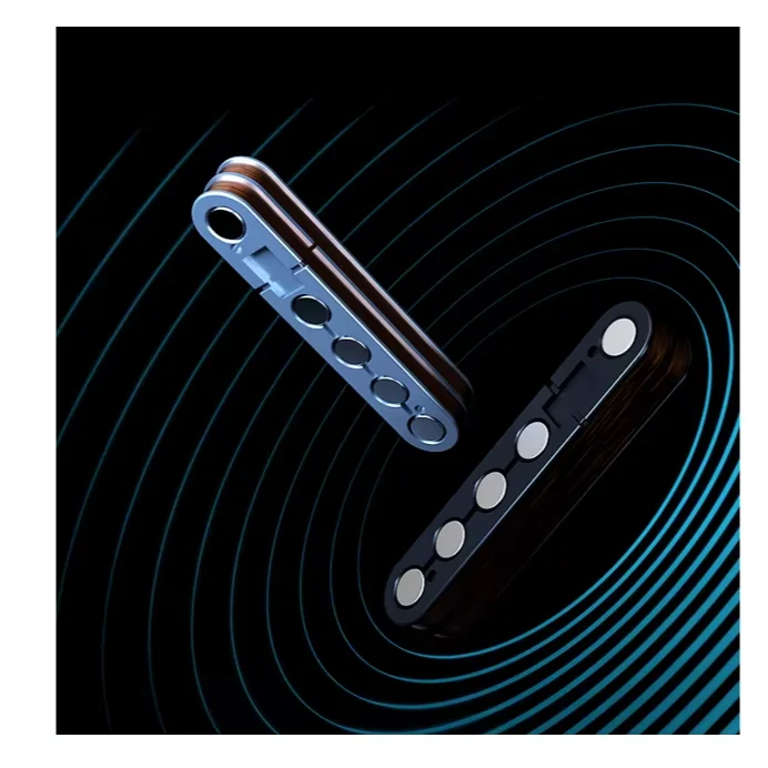 DOUBLE X2 Black Wireless Acoustic Guitar Pickup X2 USB Charging Strap Stage Performance Free Punch Technology Bass Application