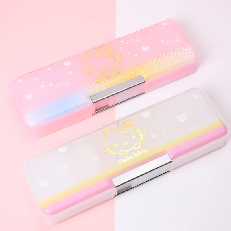 Пенал TOPSTHINK с рисунком Hello kitty, милый пластиковый магнитный пенал