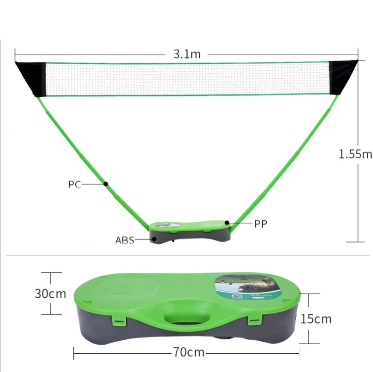 Game Training Durable Badminton Net  Portable Volleyball Tennis Net Stand   Badminton Net Set