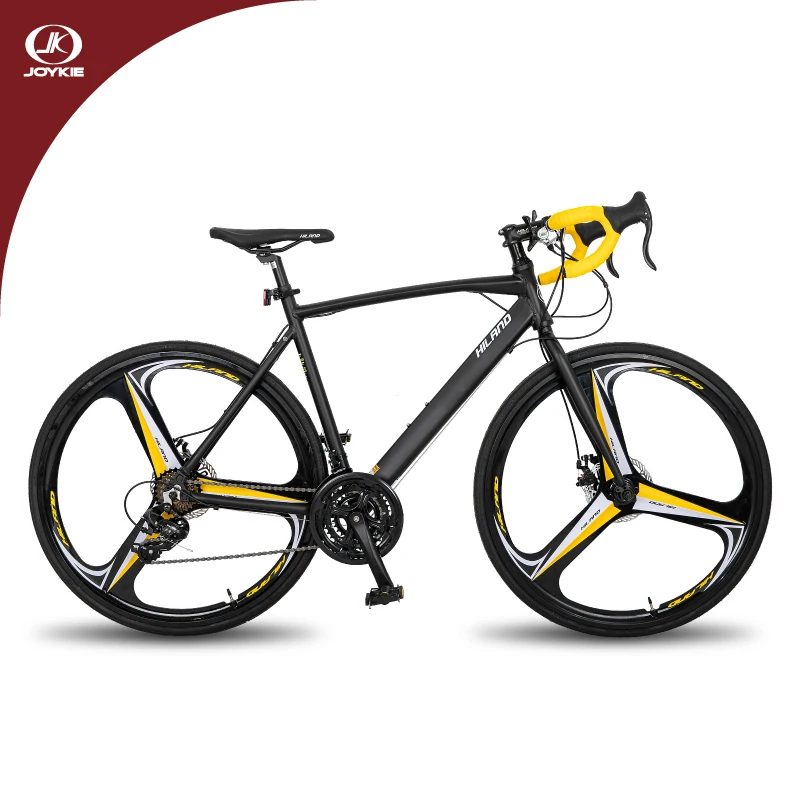 JOYKIE custom sepeda alloy wheel roadbike rigid fork aluminum alloy frame racing cycle road bicycle for men