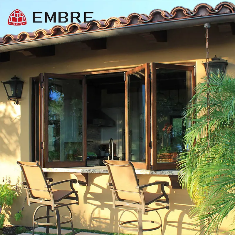 EMBRE brand folding windows for the balcony contemporary aluminium folding window