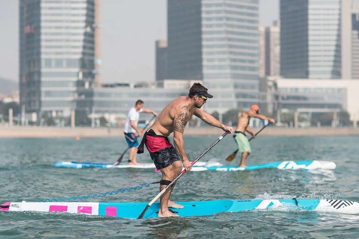 Drop shipping SUP Racing surfboard inflatable surfing board with fins