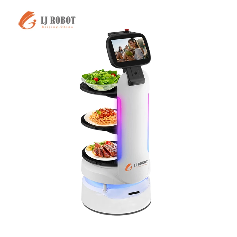 Actively avoid obstacles New Style Smart Service Delivery Robot for Restaurant Office